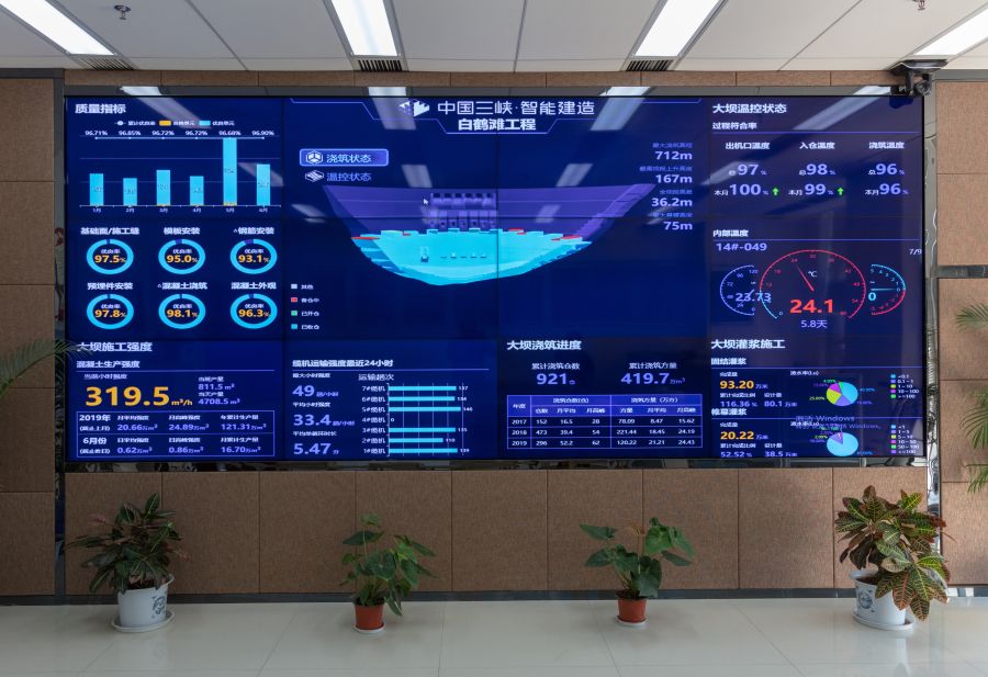 白鹤滩特高拱坝智能建造技术实现世界引领