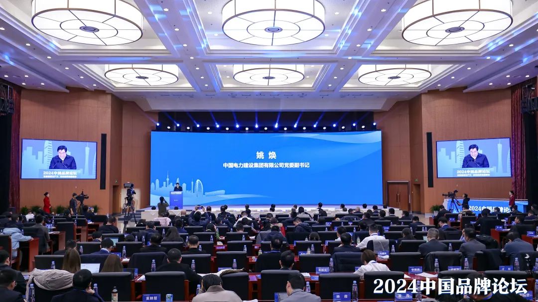 中国电建党委副书记姚焕受邀参加2024中国品牌论坛并作主旨发言